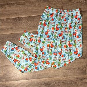 Playful Santa’s Twerk Shop PJs. Can fit both man or women.
